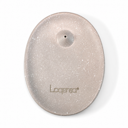 Soft Gray Pebble Incense Tray