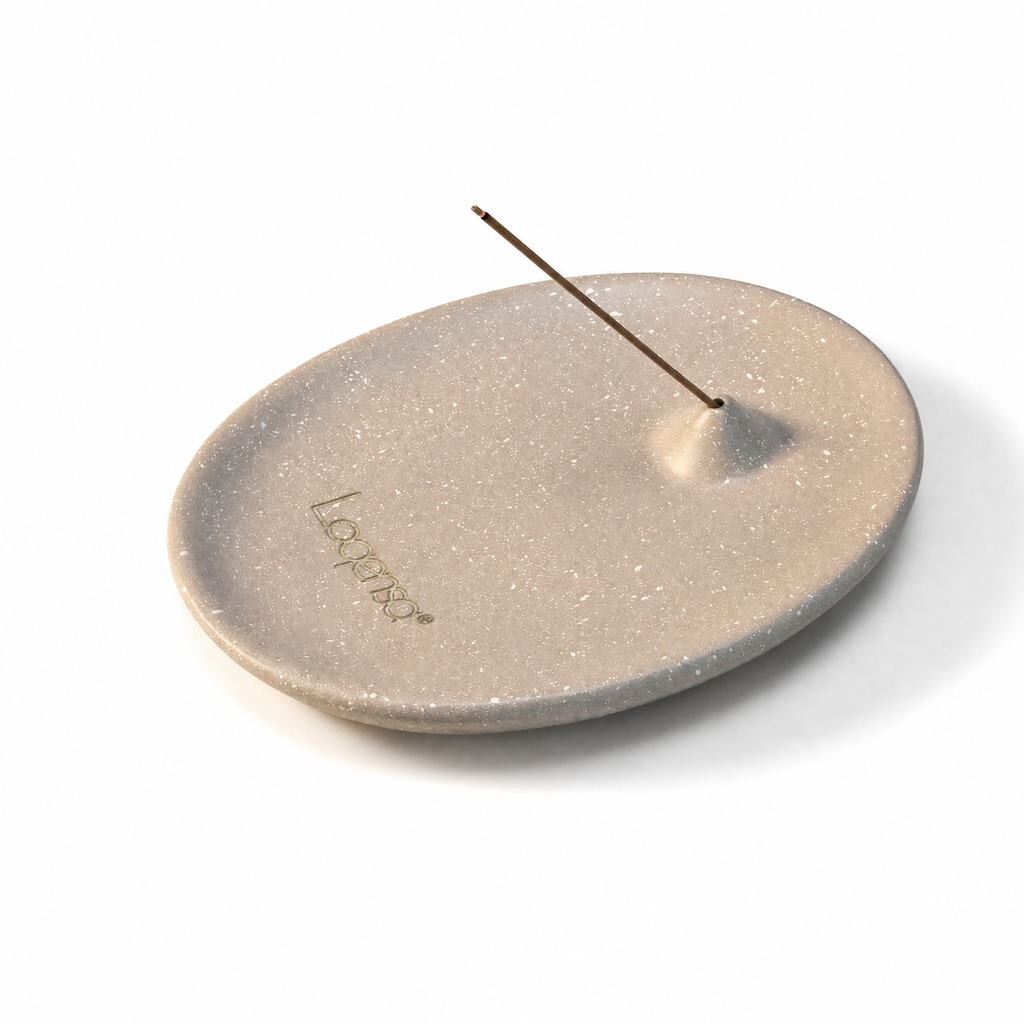 Soft Gray Pebble Incense Tray