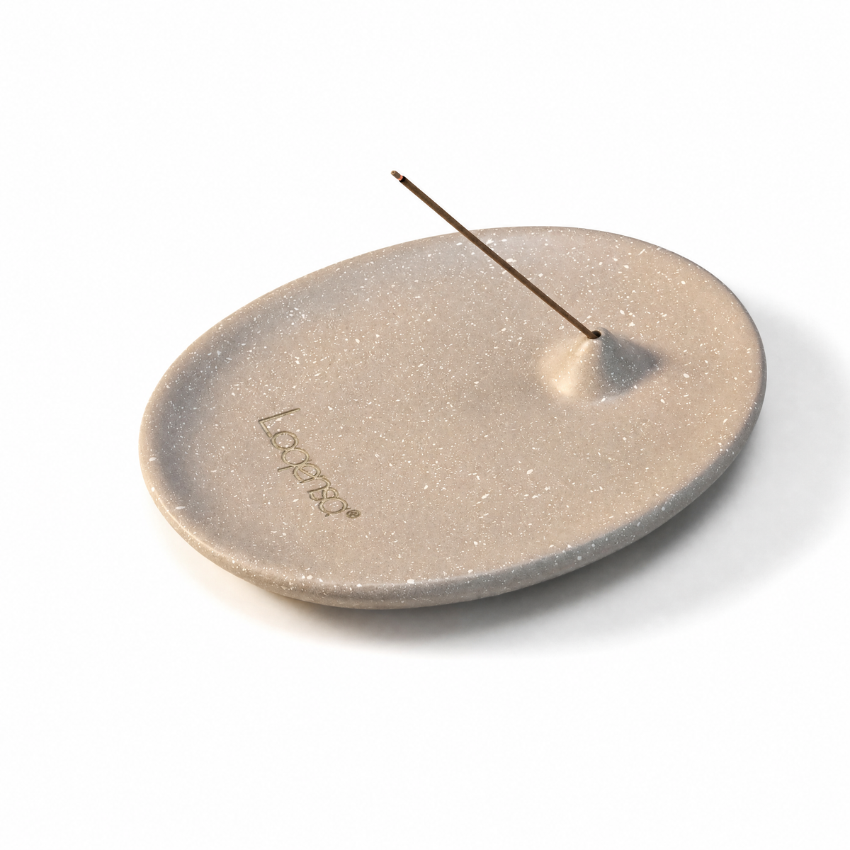 Soft Gray Pebble Incense Tray