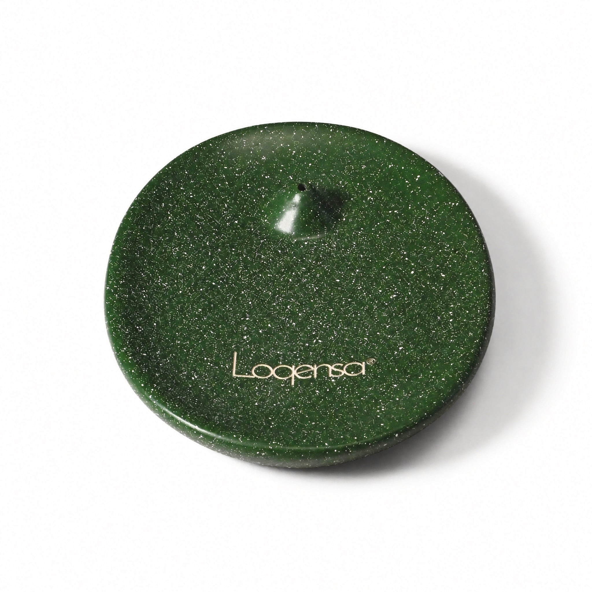 Moss Green Pebble Incense Tray