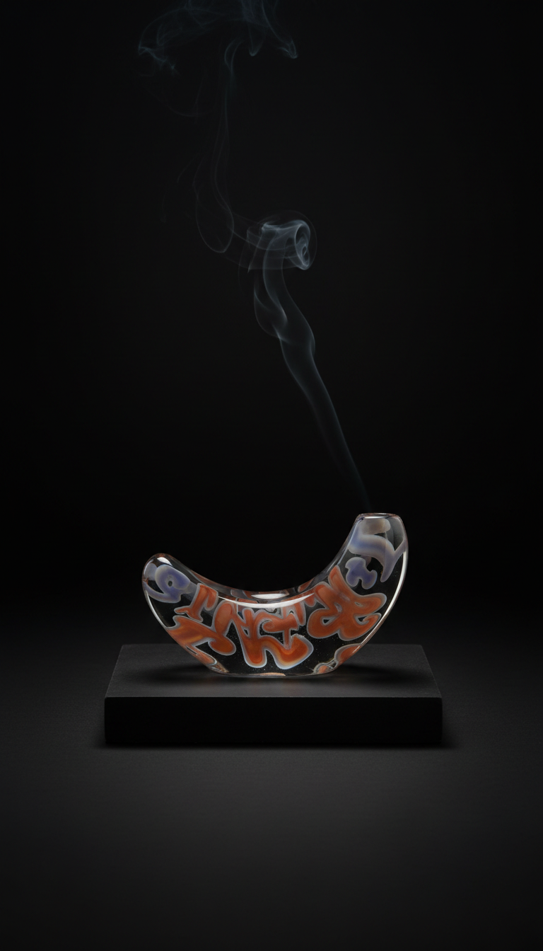 Sculptural Glass Incense Holder Urban Art Series